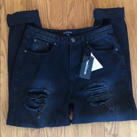 NWT Pretty Little Thing Black Jeans - Picture 2 of 6